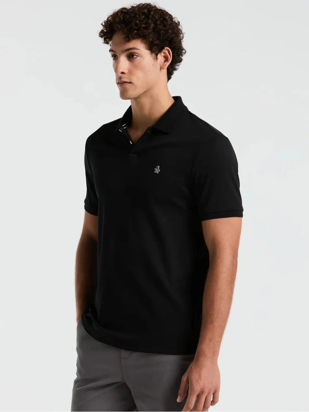 Original Penguin Medium 100% Cotton Men's Black Polo Shirt Business Casual